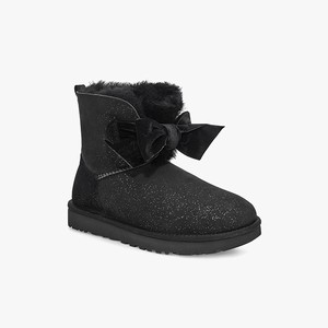 Ugg Gita Twinkle Bow Mini Women Classic Boots Black (9513LKWHC)